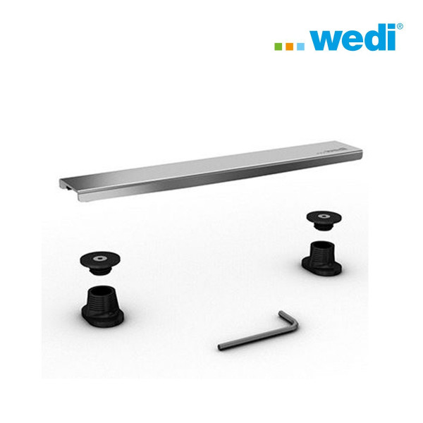 wedi Rinnenabdeckung standard Edelstahl gebürstet 300 mm 676800010