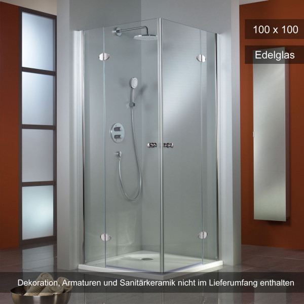 HSK Premium Classic Eckeinstieg 4-teiig 100x100cm Edelglas