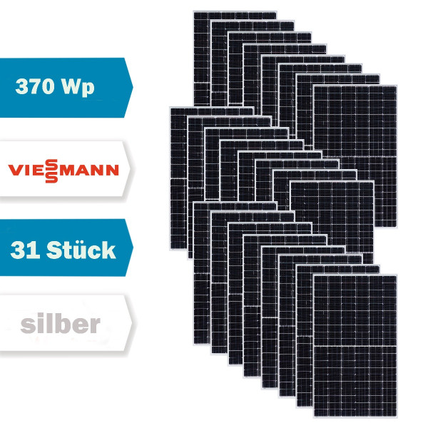 31 x Viessmann Vitovolt 300 M370AG 7956527 Solarmodul Photovoltaik 370 Watt