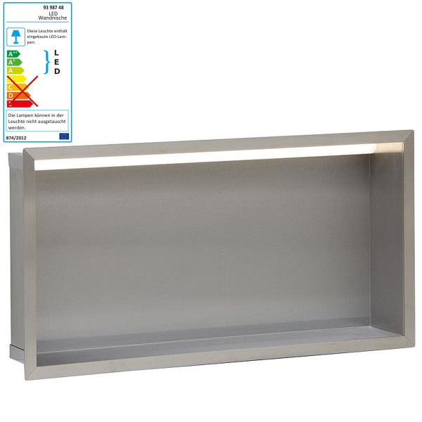 Wandnische 9398748 Unterputz 625x325x100 mm Wandeinbaunische mit LED-Beleuchtung