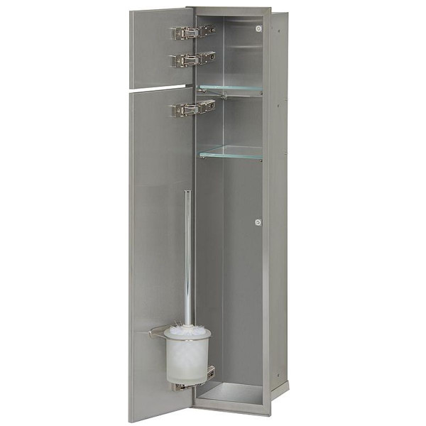 WC-Modul 9314278 Unterputz 185x831 mm Einbauschrank befliesbar Grau Anschlag links