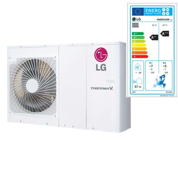 LG Therma V Monobloc S Wärmepumpe R32 9,0 kW HM091MR U44