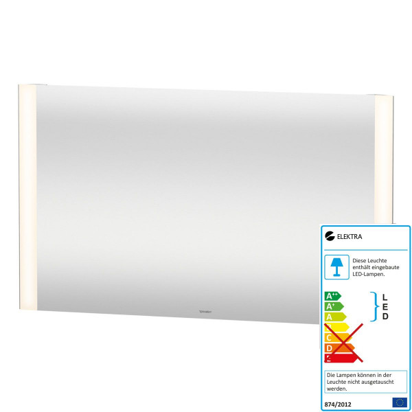 Duravit Universal Licht & Spiegel mit LED Beleuchtung seitlich "Good"-Version 1200x34x700 mm LM7868000000000