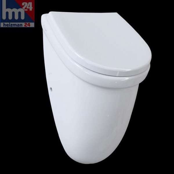 Vitra Urinal mit Deckel weiß Zulauf von hinten 017B003D6034