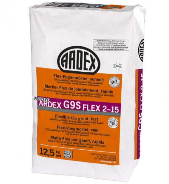 Ardex G9 S Flex 2-15 Flexfugenmörtel schnell 12,5 kg - grau