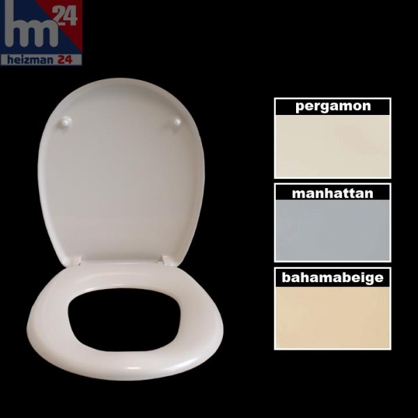 Haro WC-Sitz Duroplast Edelstahlscharnieren in manhattan bahamabeige | - Handel für Haus- und Gebäudetechnik