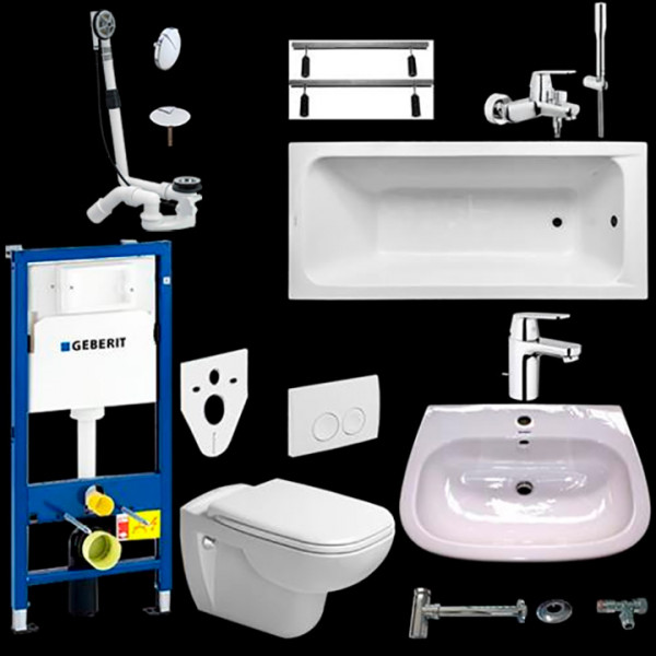 Komplettbad Bad Komplettset Grohe Duravit 07