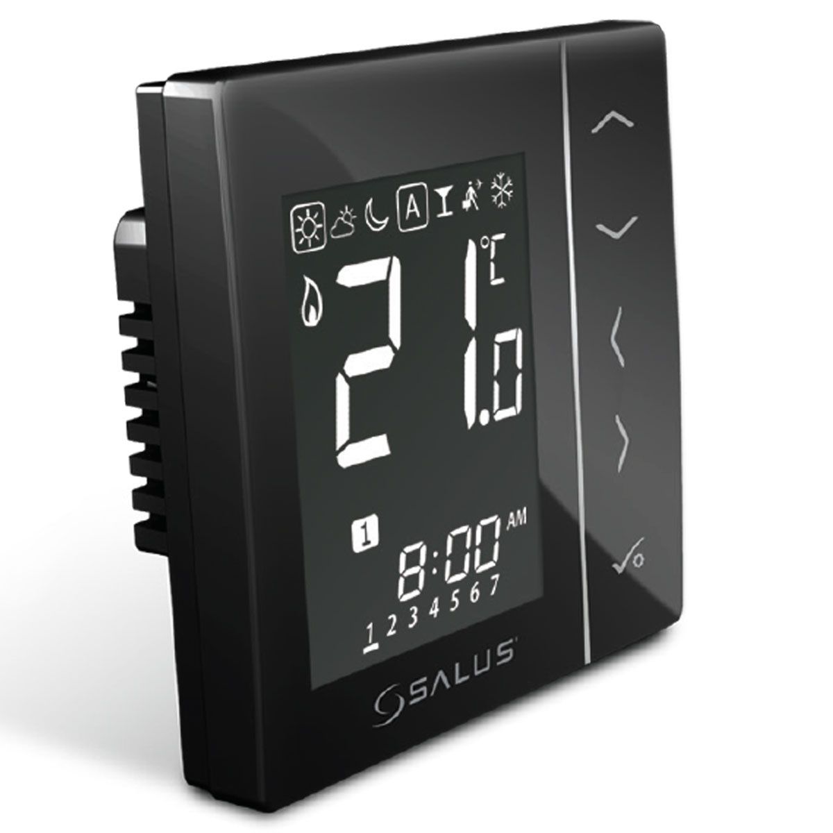 Salus Vs Brf Raumthermostat Funk Schwarz Heizman Handel F R Haus Und Geb Udetechnik