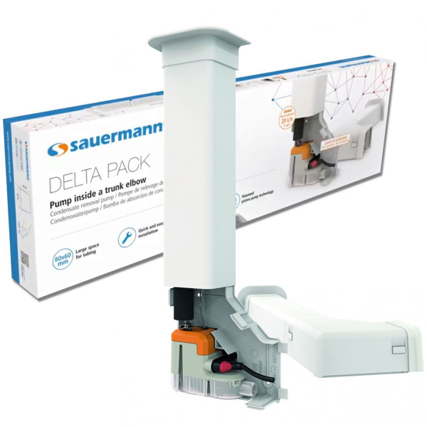 Sauermann Delta Pack 80x60 mm Signalweiß Kondensatpumpe inkl. Kanal DP10CE05UN23 für Klimaanlagen