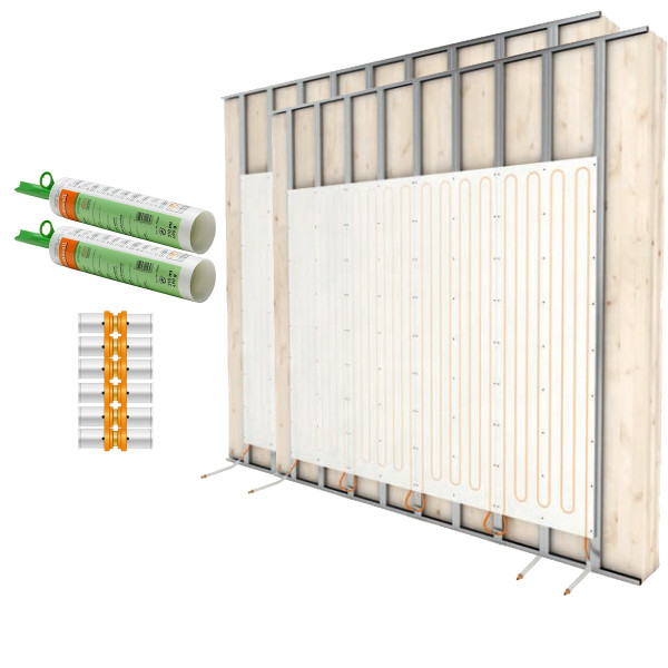 Variotherm Wandheizung Paket 12,5 m² ModulWand-Classic Trockenbau