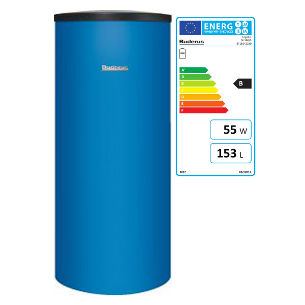 Buderus Logalux SU160/5 Warmwasserpeicher blau 160 Liter Thermoglasur DUOCLEAN plus 8718542280