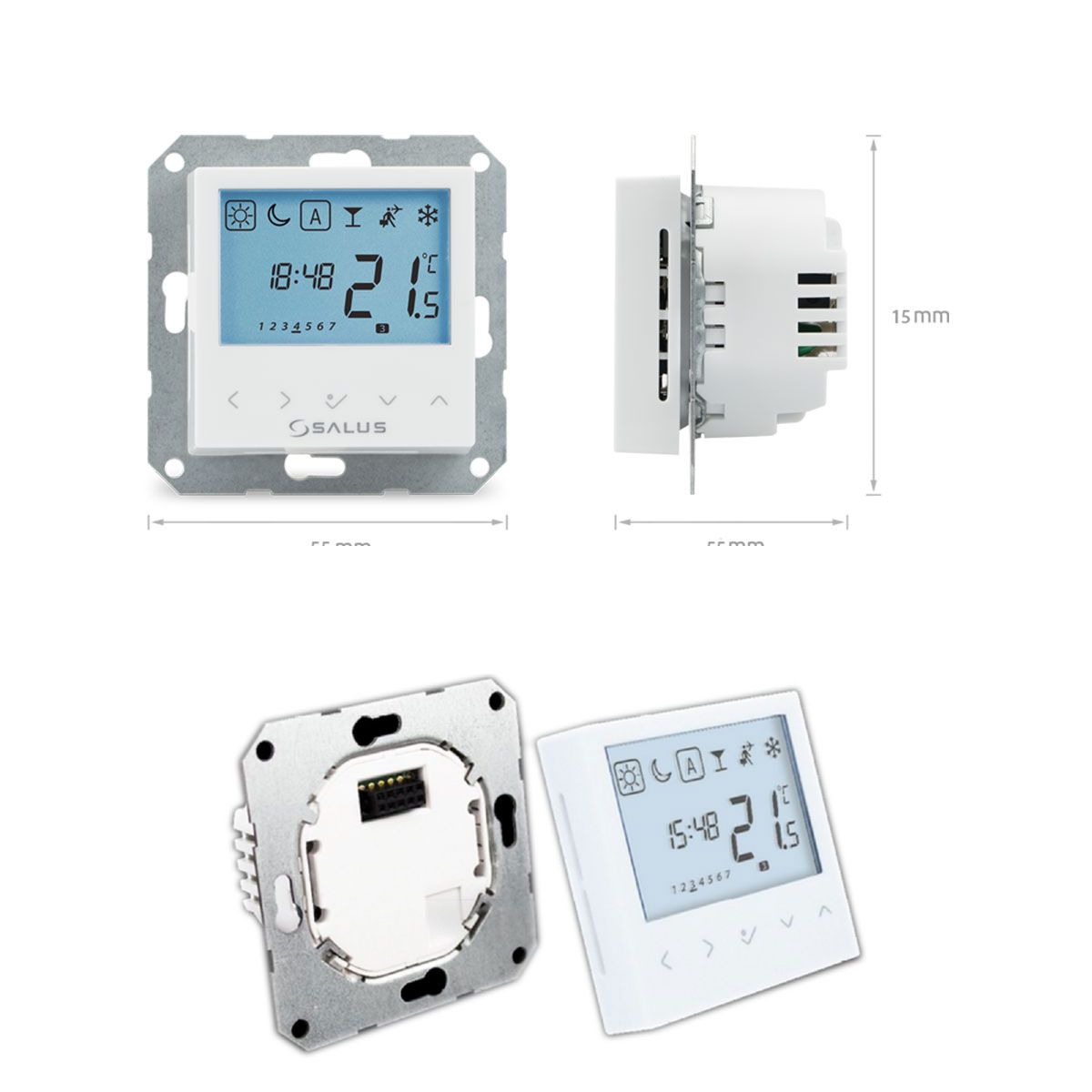 Heizman24 Komplettset BTRP Salus Fußbodenheizung Set Regelung 230V ...