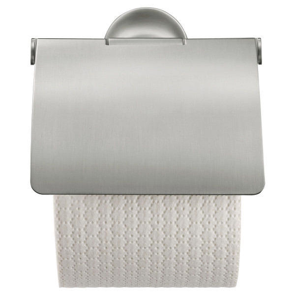 Duravit Papierrollenhalter mit Deckel Starck T edelstahl gebürstet 0099407000