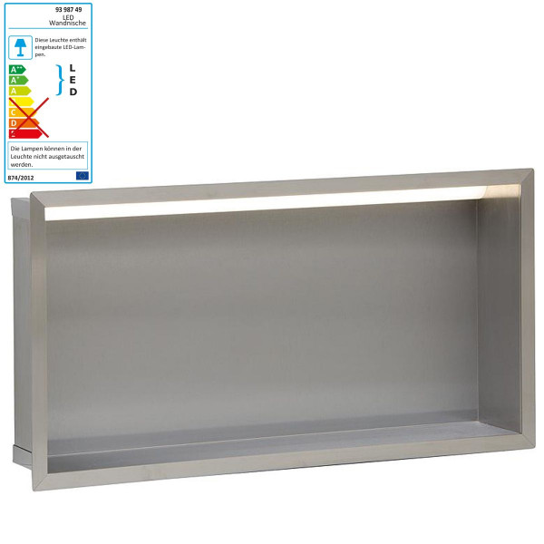 Wandnische 9398749 Unterputz 625x325x150 mm Wandeinbaunische mit LED-Beleuchtung