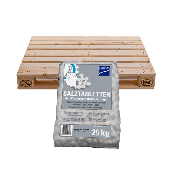 Regeneriersalztabletten Paket 20 Stk DIN EN 973 A für Wasserenthärtungsanlagen 25 kg Sack