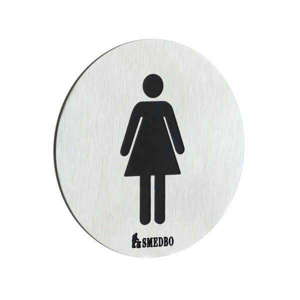 Smedbo XTRA WC-Schild Damen selbstklebend FS956