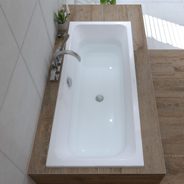 Villeroy & Boch Maxime Duo-Badewanne Acryl 170x75 cm inkl. Wannenfuß u. Ablauf Multiplex