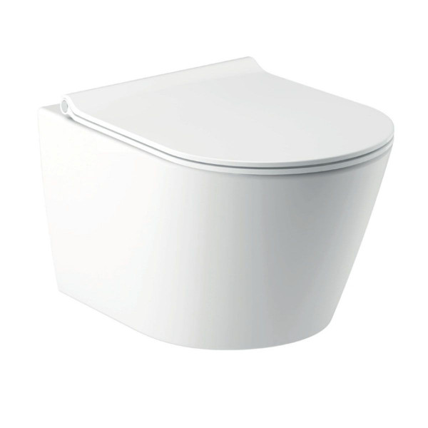 KYVEKO Wand-WC-Set spülrandlos inkl. slim WC-Sitz Softclose / Absenkautomatik