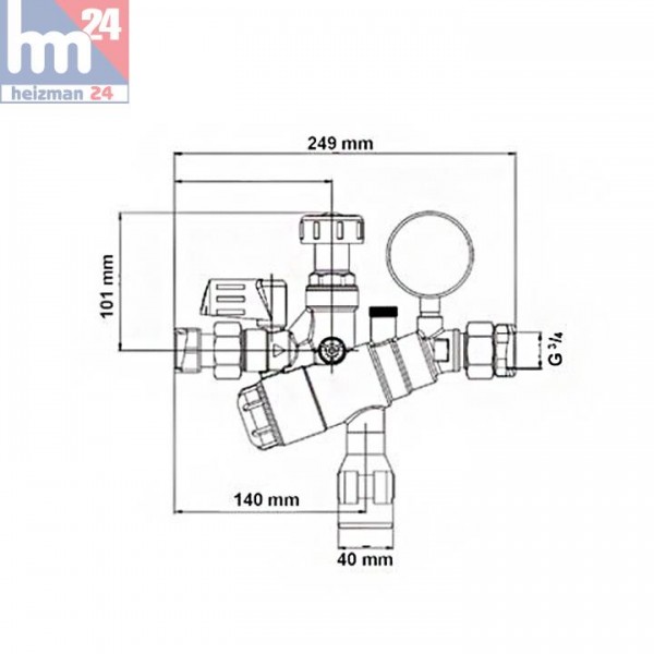 Syr Füll Combi BA 6628 DN 20 6628.20.800 | Heizman24 - Handel Für Haus ...