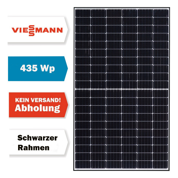 Viessmann PV-Modul 435Wp HCC BF blackframe Solarmodul Photovoltaik 435 Watt 7995201 nur Abholung