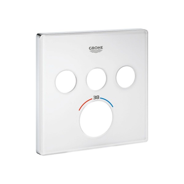 Grohe Rosette eckig 49043LS0 moon white für SmartControl Thermostat