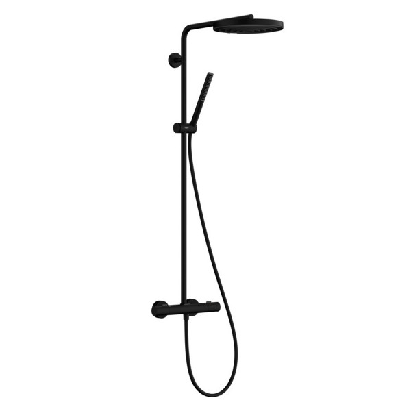 Hansgrohe Pulsify S Puro Showerpipe 260 1jet EcoSmart Duschsystem Mattschwarz 24223670