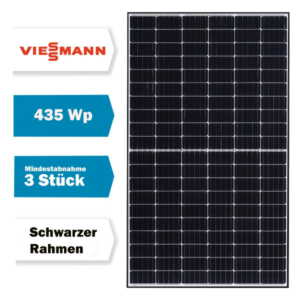Viessmann PV-Modul 435Wp HCC BF blackframe Solarmodul Photovoltaik 435 Watt 7995201 ab 3 Module