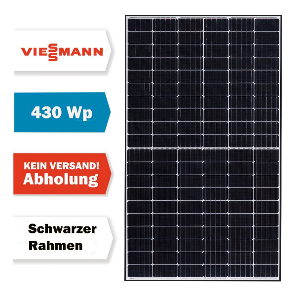 Viessmann PV-Modul 430Wp HCC BF blackframe Solarmodul Photovoltaik 430 Watt 7995200 nur Abholung