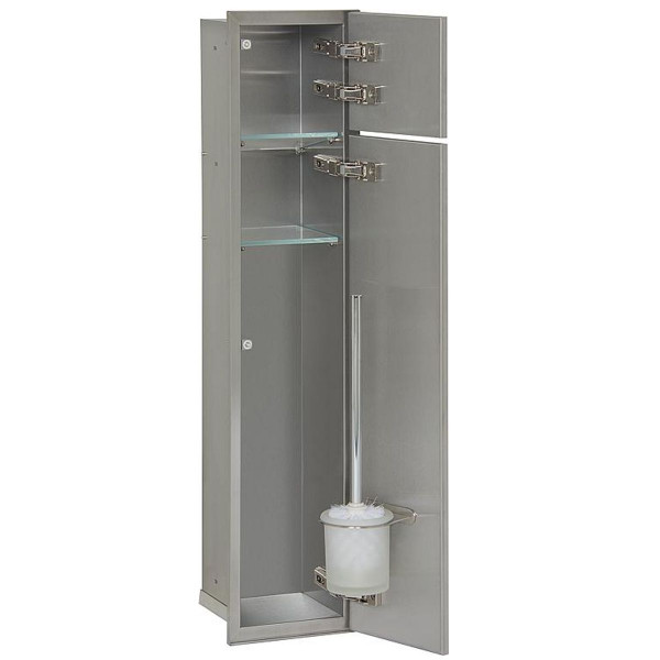 WC-Modul 9314279 Unterputz 185x831 mm Einbauschrank befliesbar Grau Anschlag rechts