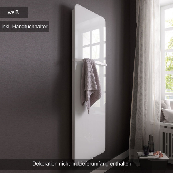 HSK Softcube Designheizkörper mit Glasfront 570x1800mm inkl. Handtuchhalter