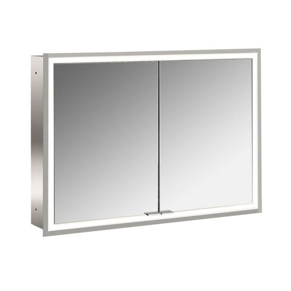 EMCO Lichtspiegelschrank prime 1000 mm Unterputzmodell mit Lichtpaket Rückwand weiß 949706193