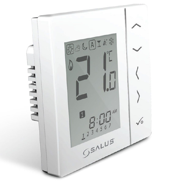 Salus VS10WRF 4 in 1 digitaler Raumthermostat Funk 112611 Weiß 230 Volt