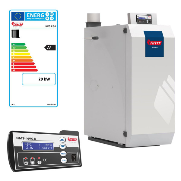 NMT HVG-II 30 Scheitholzkessel Holzvergaser Kessel 29 kW inkl. Standardsteuerung