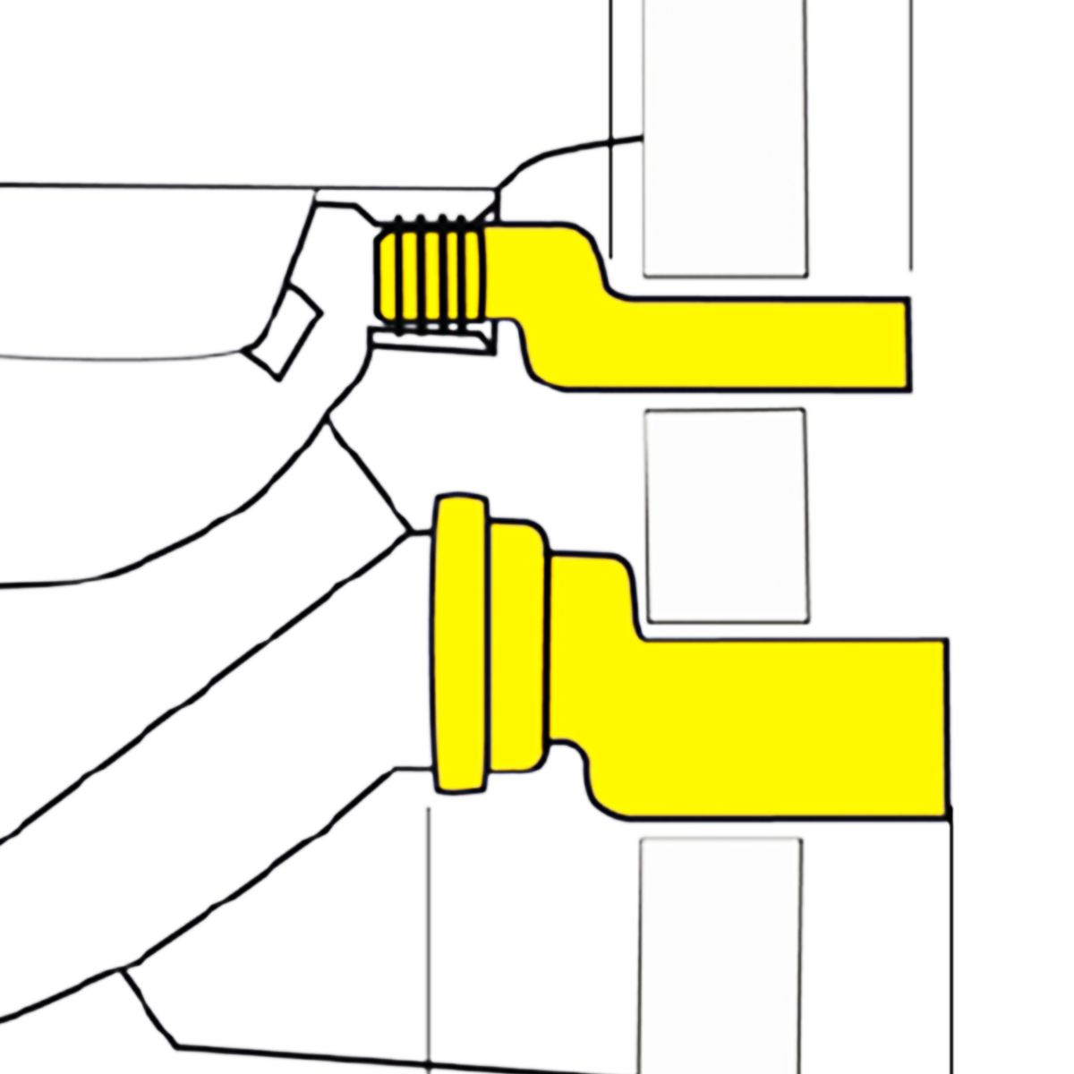 WC Anschlussstutzen Gerade Exzentrischer Anschluss Abfluss Versatz Stutzen  DN110
