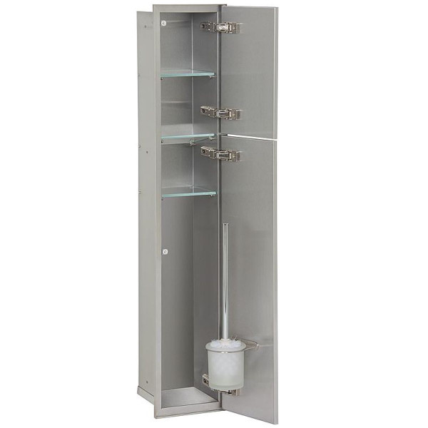 WC-Modul 9314281 Unterputz 180x981 mm Einbauschrank befliesbar Grau Anschlag rechts