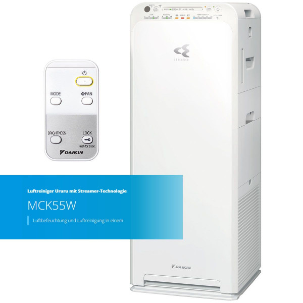 Daikin Ururu MCK55W Air Cleaner Luftreiniger u. Luftbefeuchter Flash Streamer Allergie Air Purifier