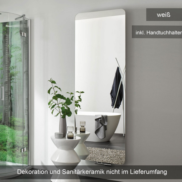 HSK Softcube Designheizkörper mit Spiegelfront inkl. Handtuchhalter 570x1800mm