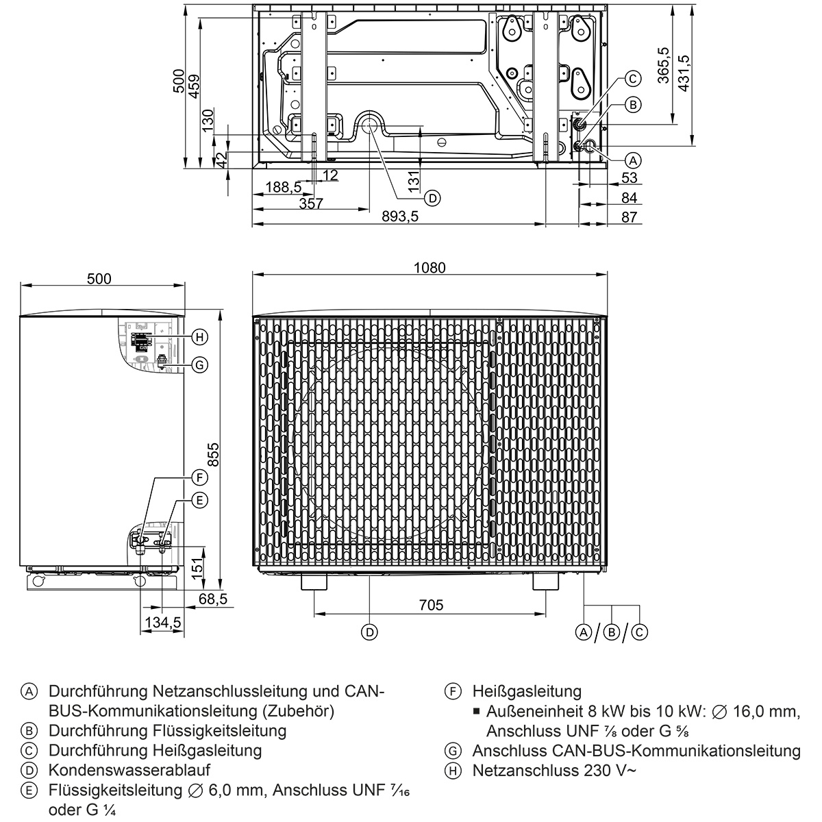 Viessmann Vitocal 250-SH Split-Luft-Wasser-Hybridwärmepumpe 10,4kW ...